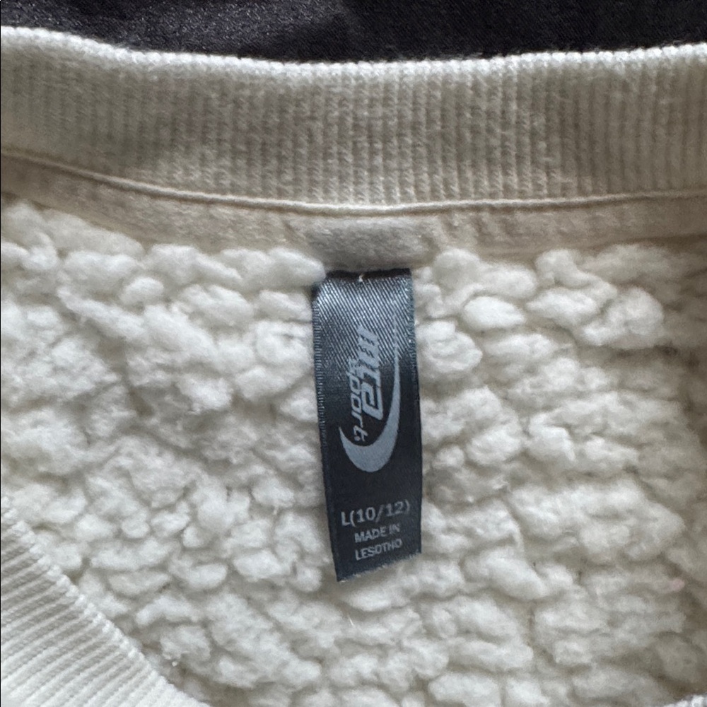 White Fleece Pullover - Picture 3 of 3